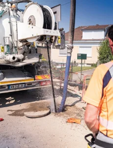 débouchage par camion