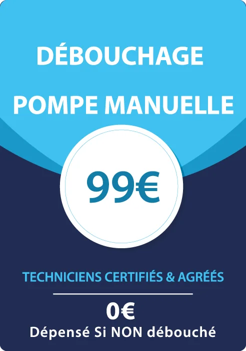 prix de débouchage pompe manuelle